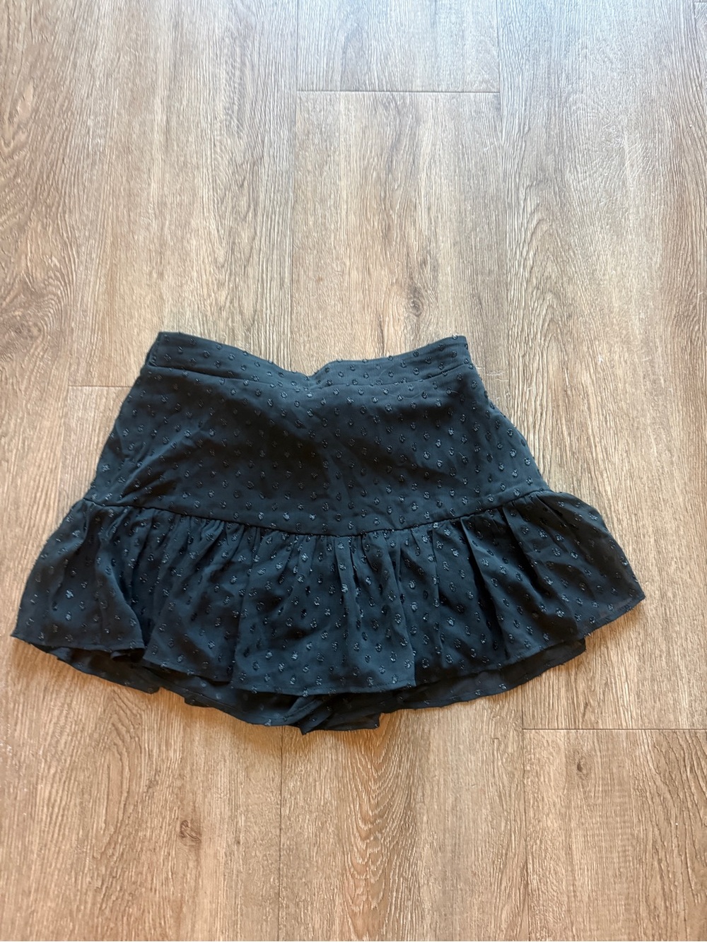 Black Ruffle Mini Skirt - Women's Cute Summer Skirt